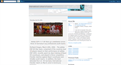 Desktop Screenshot of internationalschoolofsoccer.blogspot.com