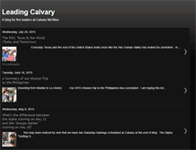 Tablet Screenshot of leadingcalvary.blogspot.com