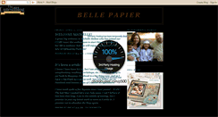 Desktop Screenshot of bellepapier.blogspot.com