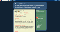 Desktop Screenshot of boycottbirdparadise.blogspot.com