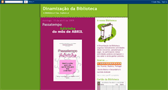 Desktop Screenshot of dinamizacaodabiblioteca.blogspot.com