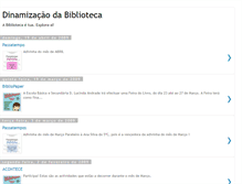 Tablet Screenshot of dinamizacaodabiblioteca.blogspot.com