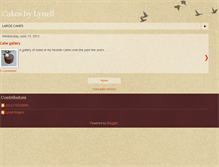 Tablet Screenshot of cakesbylynell.blogspot.com