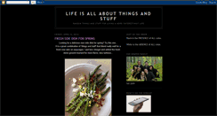 Desktop Screenshot of lifeisallaboutthingsandstuff.blogspot.com