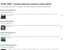 Tablet Screenshot of cariboo-sciencegeeks.blogspot.com