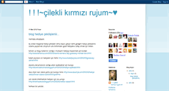 Desktop Screenshot of cileklikirmizirujum.blogspot.com