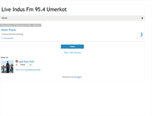 Tablet Screenshot of liveindusfm954umerkot.blogspot.com