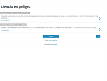 Tablet Screenshot of ciencia-en-peligro.blogspot.com