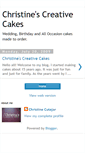 Mobile Screenshot of christinescreativecakes.blogspot.com