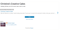 Tablet Screenshot of christinescreativecakes.blogspot.com