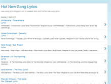 Tablet Screenshot of new-song-lyrics.blogspot.com