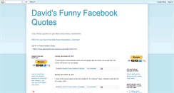 Desktop Screenshot of davidsfunnyfacebookquotes.blogspot.com