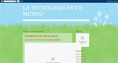 Desktop Screenshot of latecnologiaesunmundo.blogspot.com