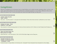 Tablet Screenshot of going4green.blogspot.com