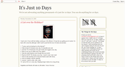 Desktop Screenshot of just10days.blogspot.com