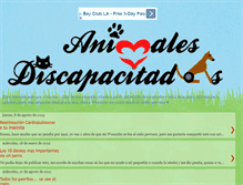 Tablet Screenshot of animalesdiscapacitados.blogspot.com