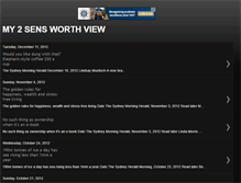 Tablet Screenshot of my2sensworthview.blogspot.com