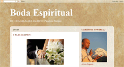 Desktop Screenshot of bodaespiritual.blogspot.com