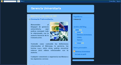 Desktop Screenshot of gerenciacomunicacionaluniversitaria.blogspot.com