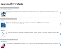 Tablet Screenshot of gerenciacomunicacionaluniversitaria.blogspot.com