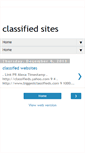 Mobile Screenshot of classified-website-list.blogspot.com