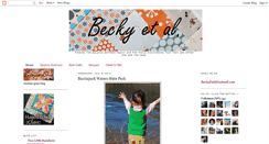 Desktop Screenshot of beckyetal.blogspot.com