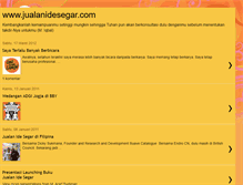 Tablet Screenshot of jualanidesegar.blogspot.com