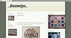 Desktop Screenshot of bloemetjeswerkjes.blogspot.com