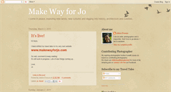 Desktop Screenshot of makewayforjo.blogspot.com