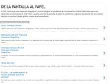 Tablet Screenshot of delapantallaalpapel.blogspot.com