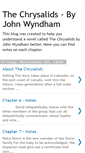 Mobile Screenshot of chrysalidsnotes.blogspot.com