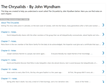 Tablet Screenshot of chrysalidsnotes.blogspot.com