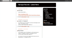 Desktop Screenshot of baroquerecords-news.blogspot.com