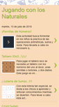 Mobile Screenshot of jugandoconlosnaturales.blogspot.com