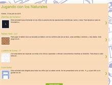 Tablet Screenshot of jugandoconlosnaturales.blogspot.com