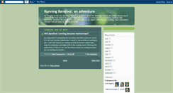 Desktop Screenshot of barefeetrunner.blogspot.com