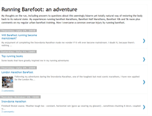 Tablet Screenshot of barefeetrunner.blogspot.com