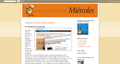 Desktop Screenshot of insolitosdemiercoles.blogspot.com