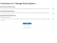 Tablet Screenshot of confessionsofateenagedramaqueen.blogspot.com