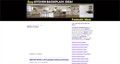 Desktop Screenshot of easy-kitchenbacksplash-ideas.blogspot.com