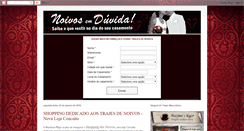 Desktop Screenshot of noivosemduvida.blogspot.com