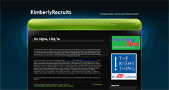 Desktop Screenshot of kimberlyrecruits.blogspot.com