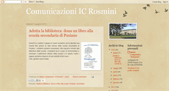 Desktop Screenshot of comunicazionirosmini.blogspot.com