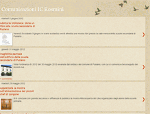 Tablet Screenshot of comunicazionirosmini.blogspot.com