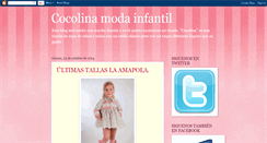 Desktop Screenshot of cocolinamodainfantil.blogspot.com