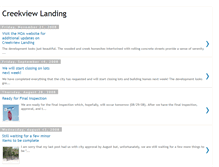 Tablet Screenshot of creekviewlanding.blogspot.com