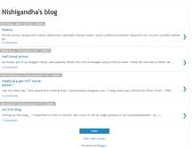 Tablet Screenshot of nishigandha.blogspot.com