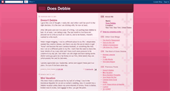Desktop Screenshot of doesdebbie.blogspot.com
