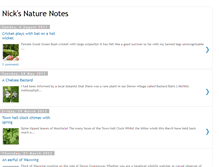 Tablet Screenshot of nicksnaturenotes.blogspot.com
