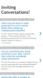 Mobile Screenshot of invitingconversations.blogspot.com